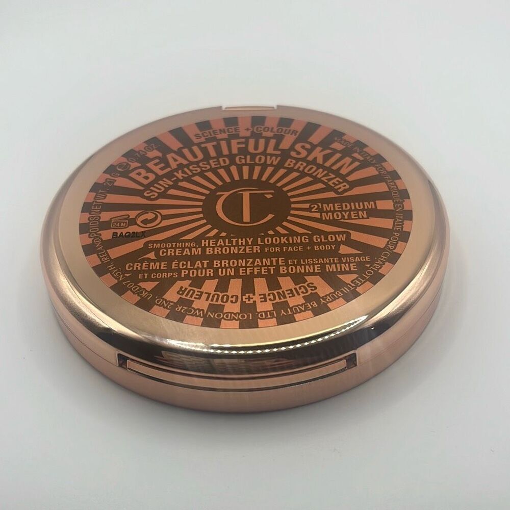 Charlotte Tilbury beautiful skin sun kissed glow bronzer shade medium new in box